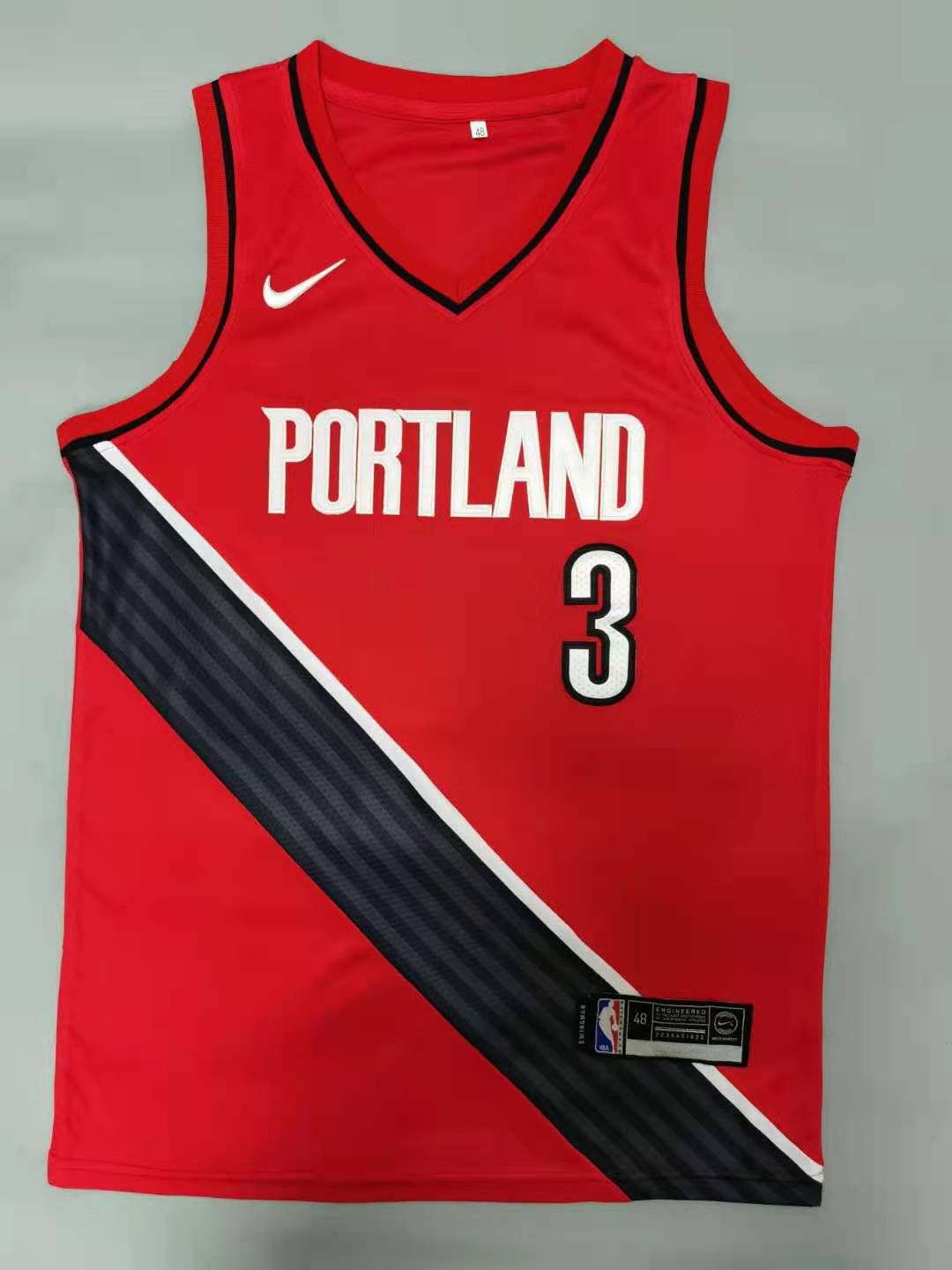 Cheap Men Portland Trail Blazers 3 Mccollum Red 2021 Nike Game NBA Jerseys